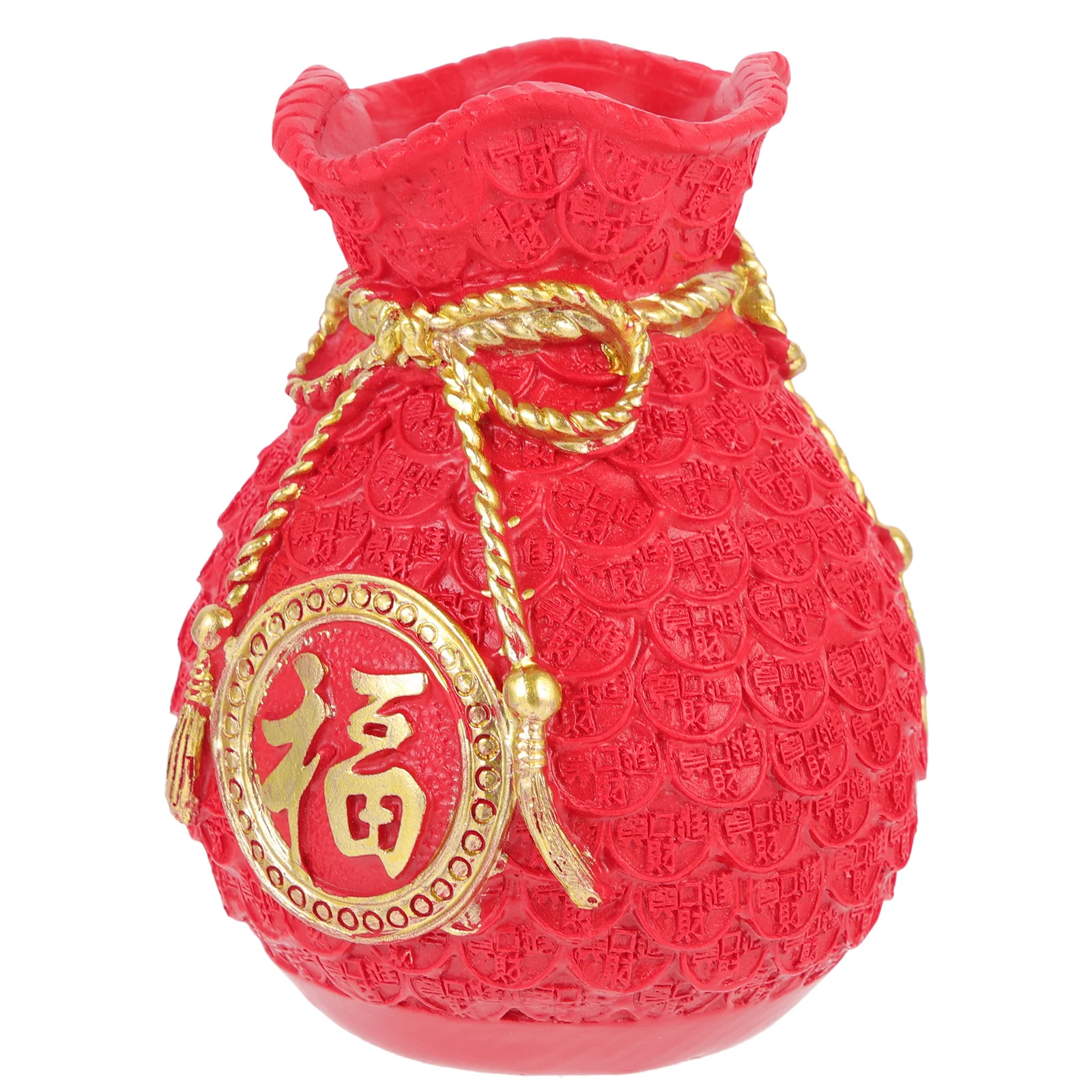 

Red Money Resin Lucky Bag Decor For Money Bag Decor Desktop Home New Year Cabinet Adornment Gift Car Craft Ornament