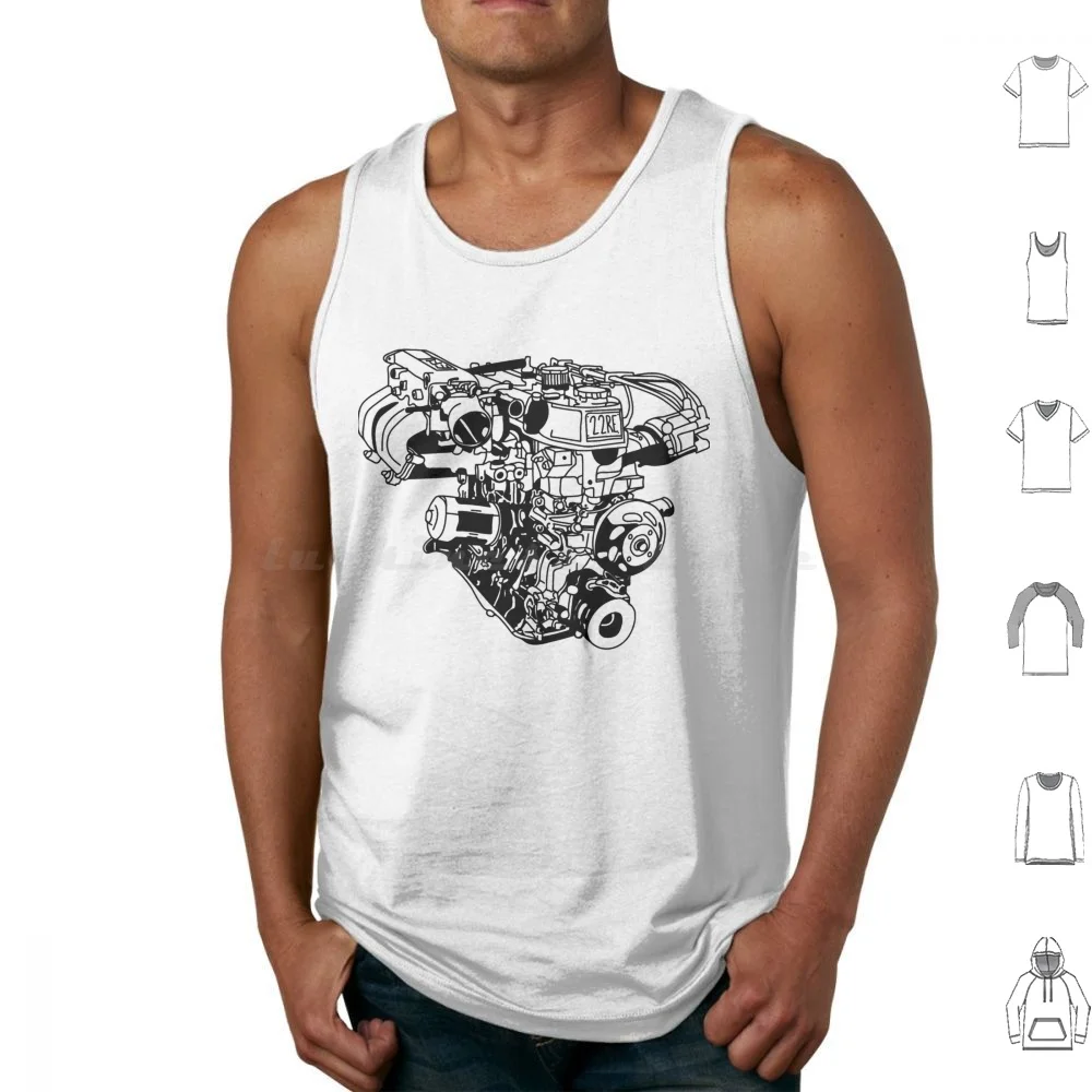 22Re Tank Tops Vest Sleeveless Tacoma Truck 4X4 Trd Off Road Tundra Tacoma 4Runner Offroad Yota Truck Land Cruiser 4Wd Pickup