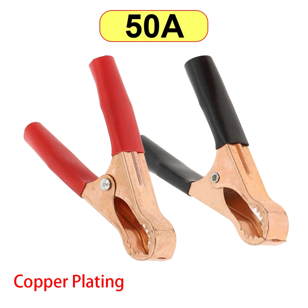 Copper Plated Alligator Clips for Battery Testing