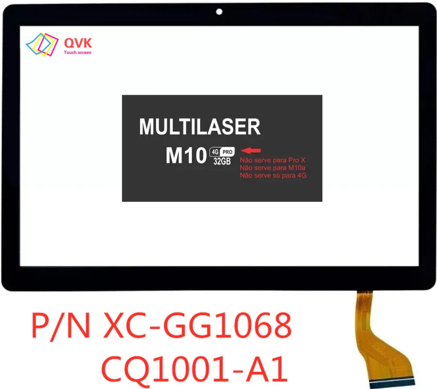 10.1inch 2.5D P/N XC-GG1068/Cq1001-A1 Tablet PC Capacitive Touch Screen Digitizer Sensor For Multlaser m10 4G  Pro AC CQ1001