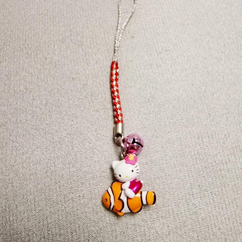 Kawaii Anime Pendant Cartoon HELLO Kittys Cat Doll Keychain  Collectible Toy Gifts