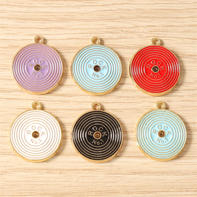 10 Stück Niedliche Emaille-Anhänger mit Musik-, Radio- und Kassettenmotiven für die Herstellung von DIY-Schmuck wie Ohrringen, Halsketten, Schlüsselanhängern und Accessoires – Detail 10