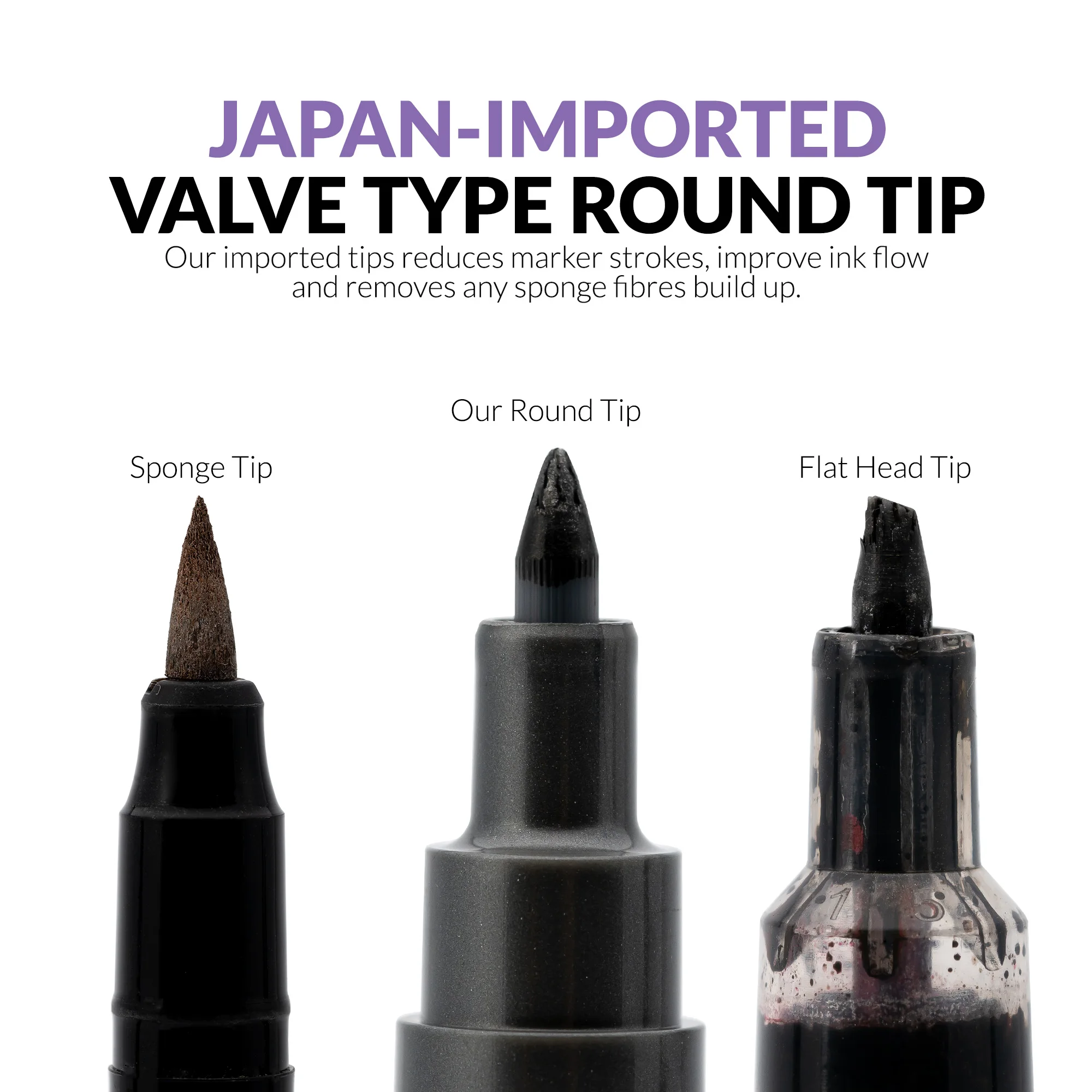 Marqueur Gaahleri GM-MS06 Zirconium Noir 2 PCS