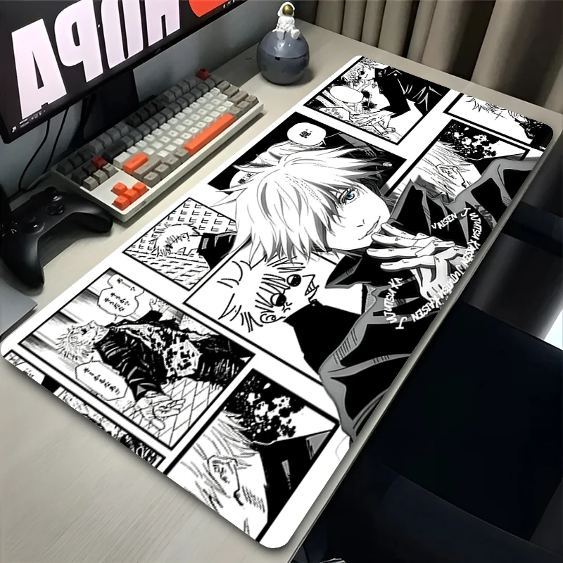 Mouse Pad Cool Gamer Accessories Varmilo Keyboard Pad J-jujutsu Kaisen Computer Desk Mat Hot Anime Mousepad Gaming Desktop Decor - view 3