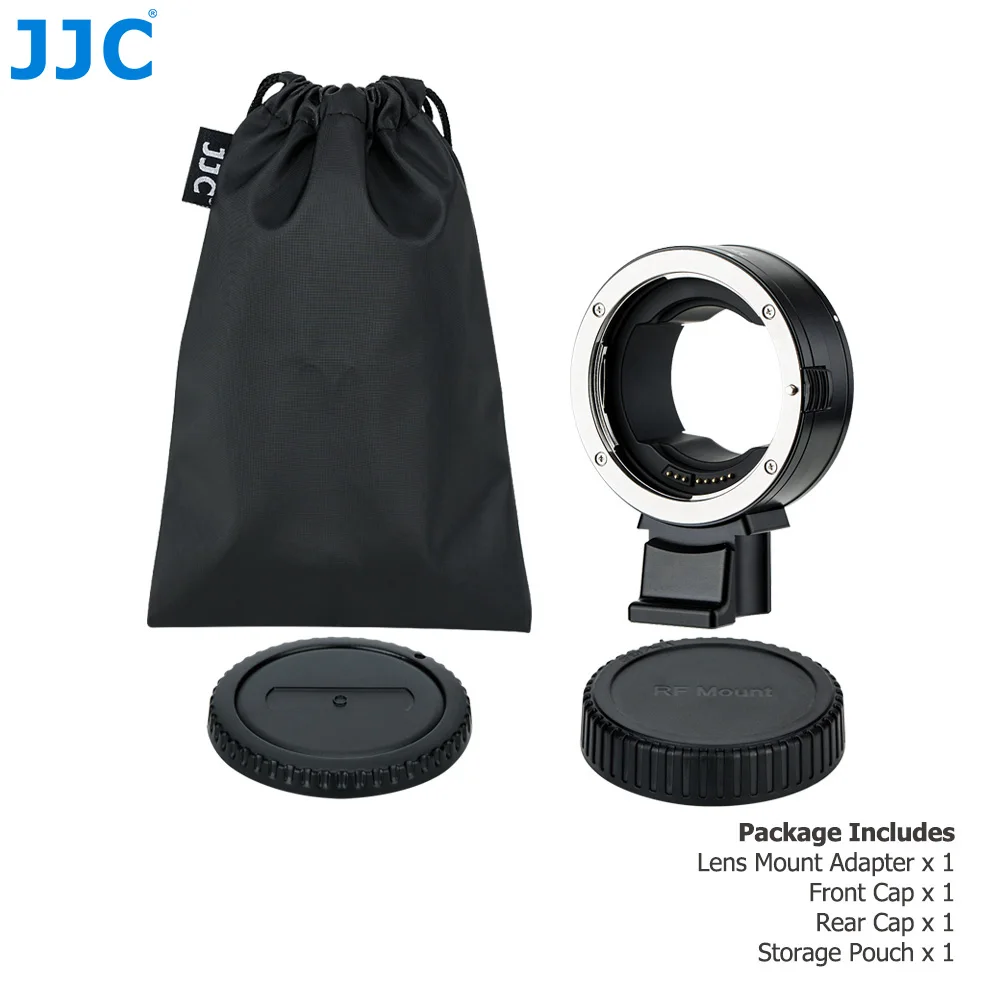 JJC EF-EOS R Mount Adapter Auto Focus Converter for Canon EF/EF-S Lens to RF Mount Camera for R8 R50 R R5 R6 Mark II R3 RP R5C