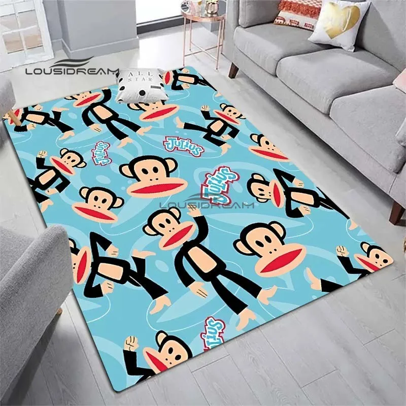 

Fashion Paul Frank Carpet and Rug Cute Cartoon Bedroom Decor Floor Mat Living Room Bedroom Decorate Large Area Soft Rug