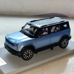 Model samochodu Chery ICAR 03 SUV, symulacja stopu, kolekcja, prezent dla dorosłych, zielony, szary, niebieski, 1: 18