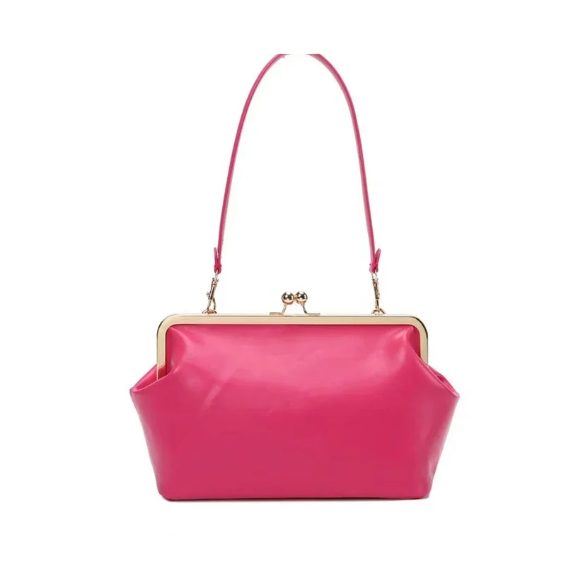 Retro-Rahmen-Clutch-Handtasche im europäisch-amerikanischen Stil, große Muscheltasche, Designer-Luxus-Abendtasche, modische Schultertasche – Detail 16