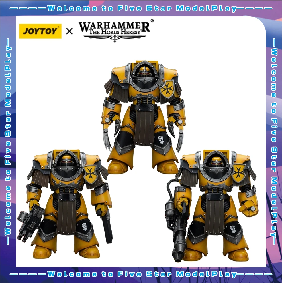 

【FS】JOYTOY Warhammer 40K Lmperial Fists Legion Cataphractii Terminator Squad 1/18 Action Figure Model Toys Gifts