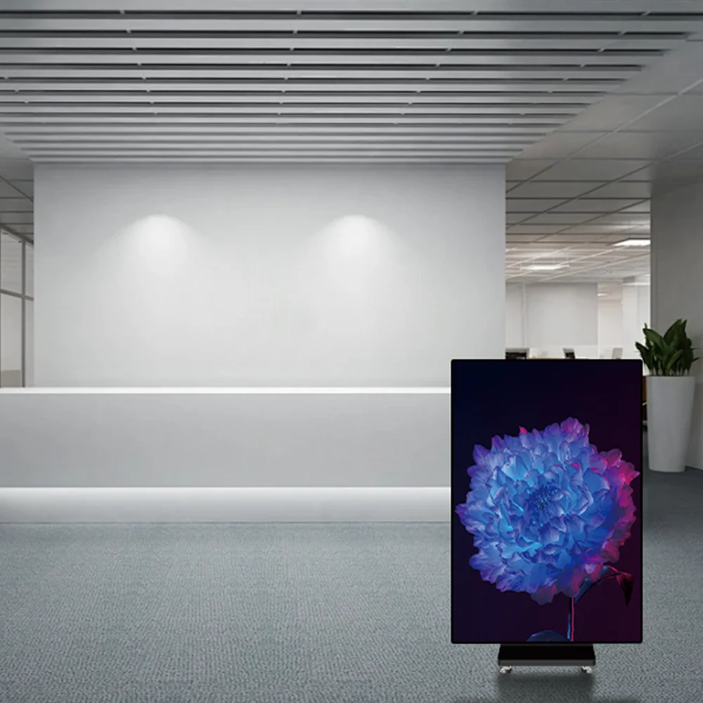 Picture 7: Foldable Double Sided Seamless Splicing Indoor LED Standing Poster Screen