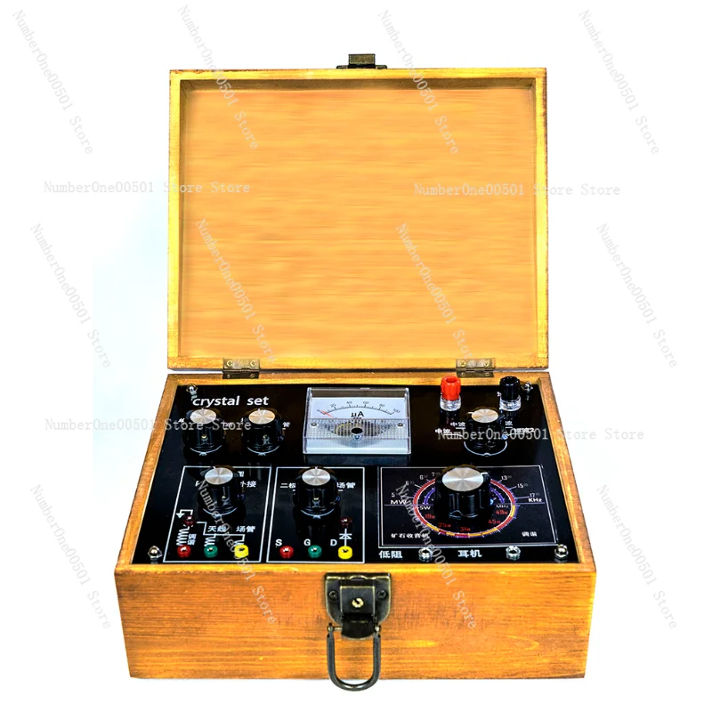 

Crystal Radio Medium Shortwave Multifunction Retro Wireless Receiver No Power Design For Ham Radio Enthusiasts