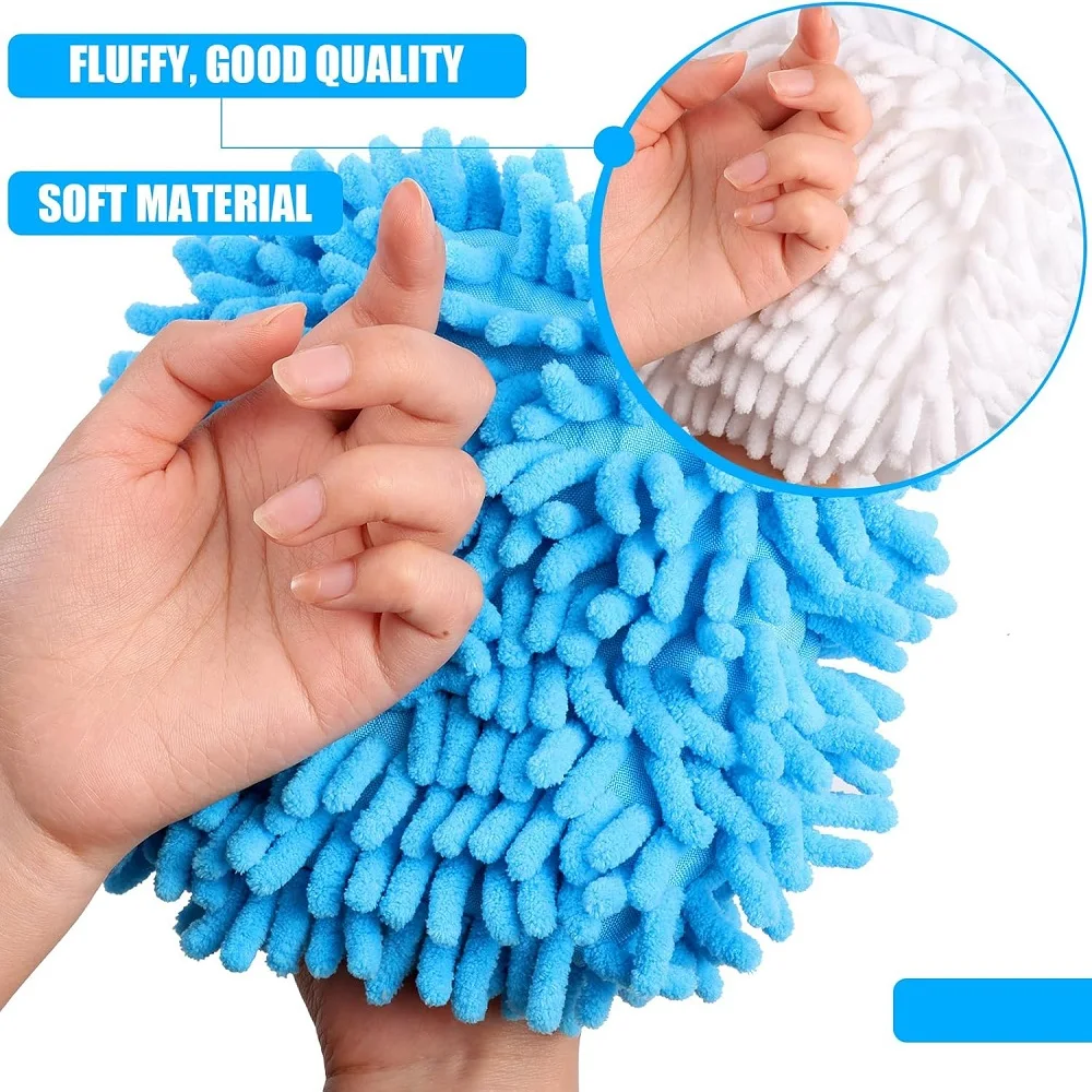 Chenille Hand Towels Kitchen Bathroom Hand Towel Ball with Hanging Loops Quick Dry Soft Absorbent Microfiber Towels