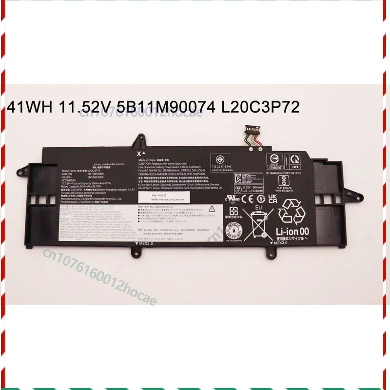 

New 41Wh 11.52V Battery for ThinkPad X13 Gen 3 21BN 21BQ 5B10W51859 Fast ship
