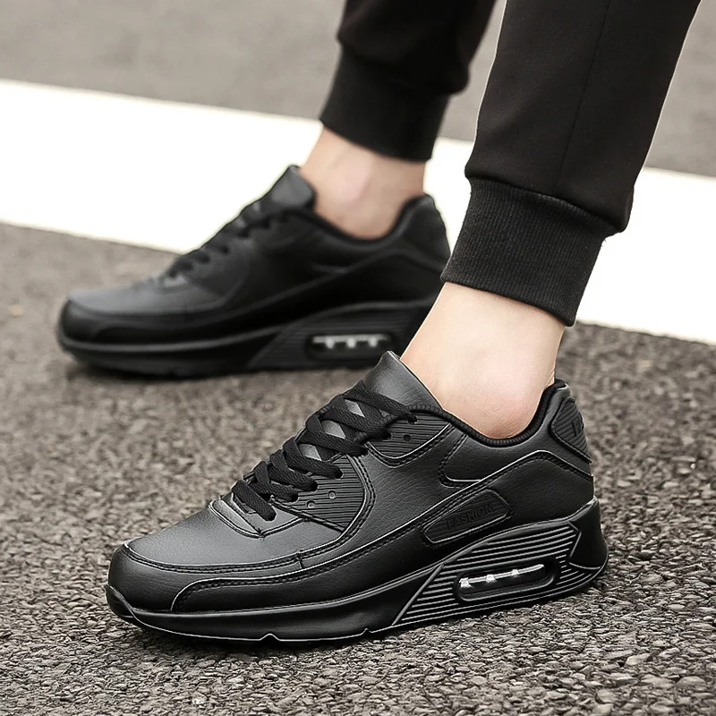 White Sneakers Light Casual Shoe Platform Tennis Shoes Couple PU Air Cushion Sports Shoes Walking Shoes