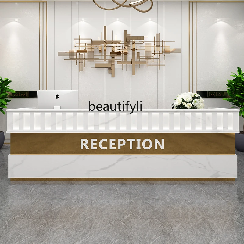 Reception Desk Company Beauty Salon Counter Clothing Catering Small Bar Counter Cashier