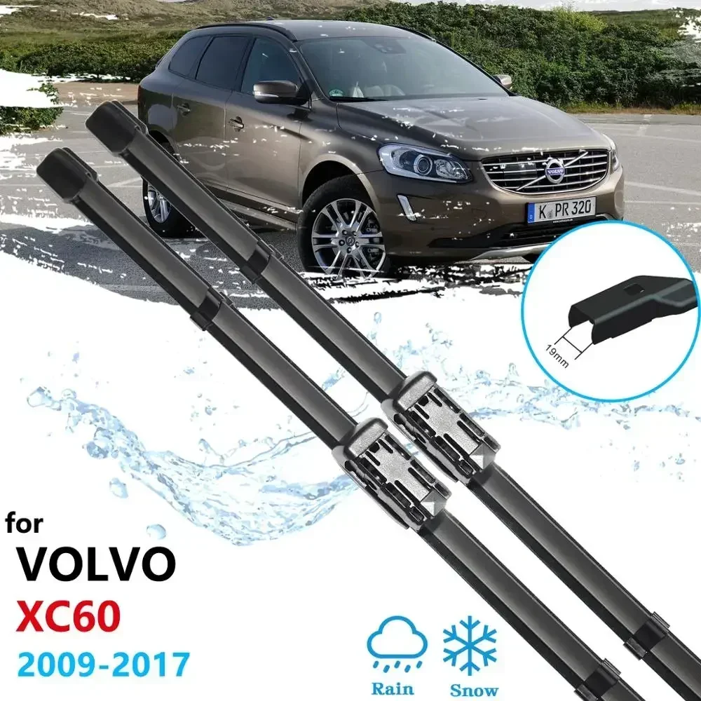 For VOLVO XC60 2009 2010 2011 2012 2013 2014 2015 2016 2017 Coaster Windshield Brushes Car Accessories Car Front Wiper Blades