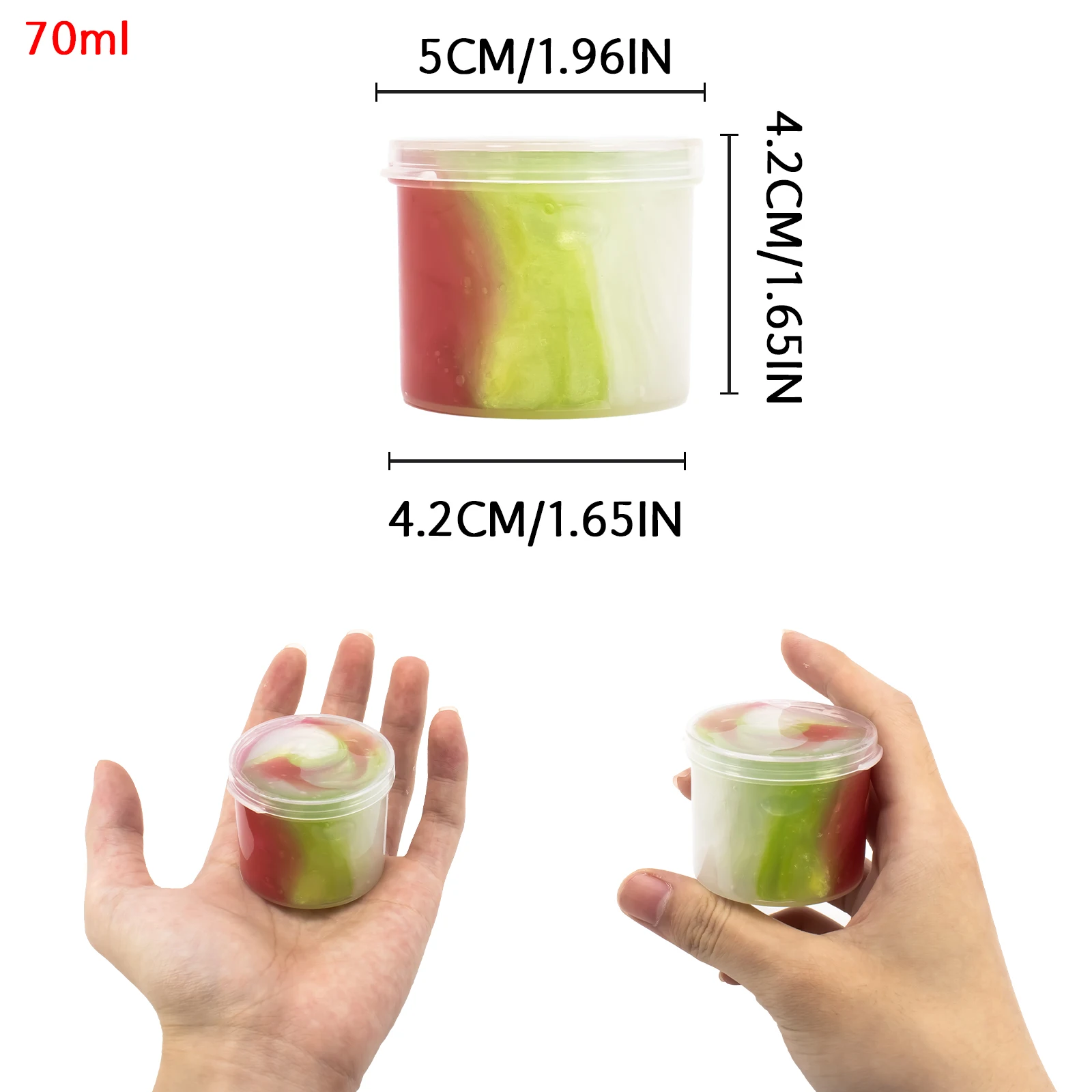 Kit de juguetes de masilla de limo de cristal colorido de 2,37 oz, barro hinchable perlado súper suave y no pegajoso para regalo de fiesta de