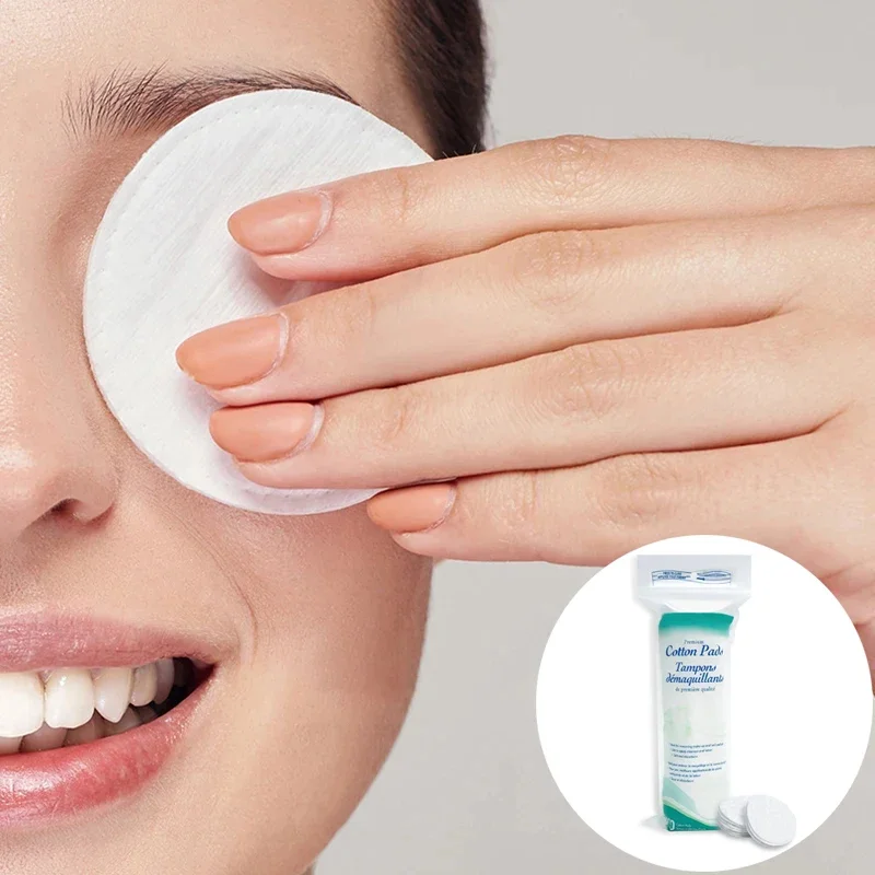 Atmungsaktive Wattepads, weiche, runde Einweg-Wattepads für Make-up-Entferner, doppelseitige Gesichtsreinigung, Wattepad für Nagelkunst, Nagellackentferner