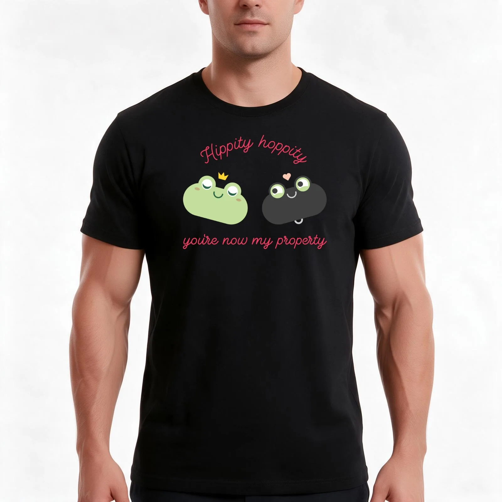 Hippity hoppity you're now my property T-Shirt Summer Casual Cotton Tee Oversized Streetwear Tops Vintage Graphic Print