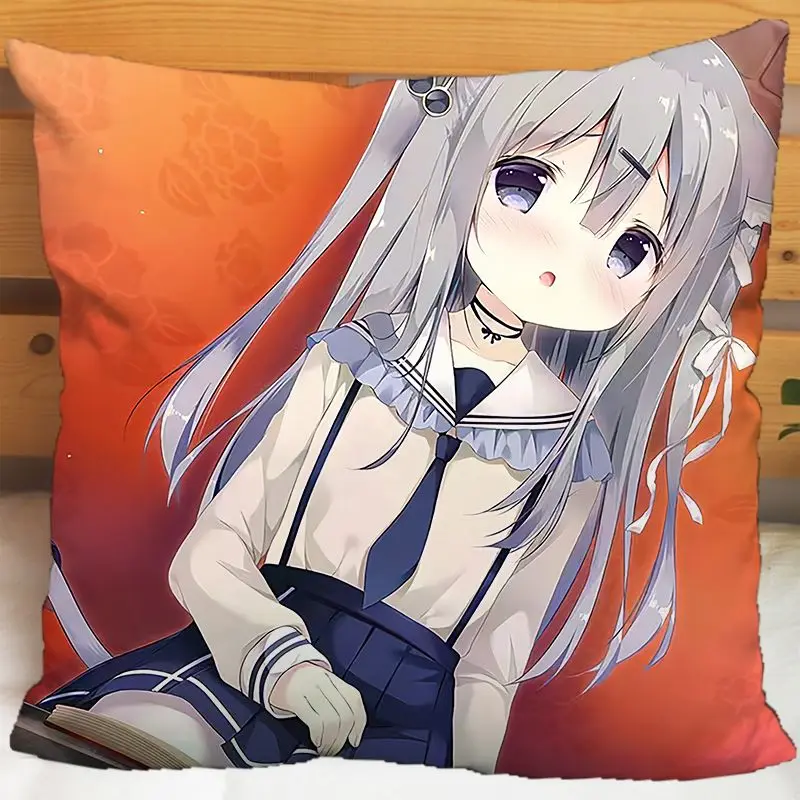 Choco-late Sweet Love 3 fundas de almohada periféricas fan anime fundas de cojines de felpa cuadradas regalos de cumpleaños para estudiantes masculinos y femeninos