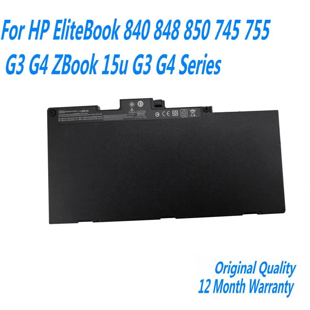 

NEW CS03XL Laptop Battery For HP EliteBook 840 848 850 745 755 G3 G4 ZBook 15u G3 G4 Series HSTNN-UB6S 800231-141 800513-001