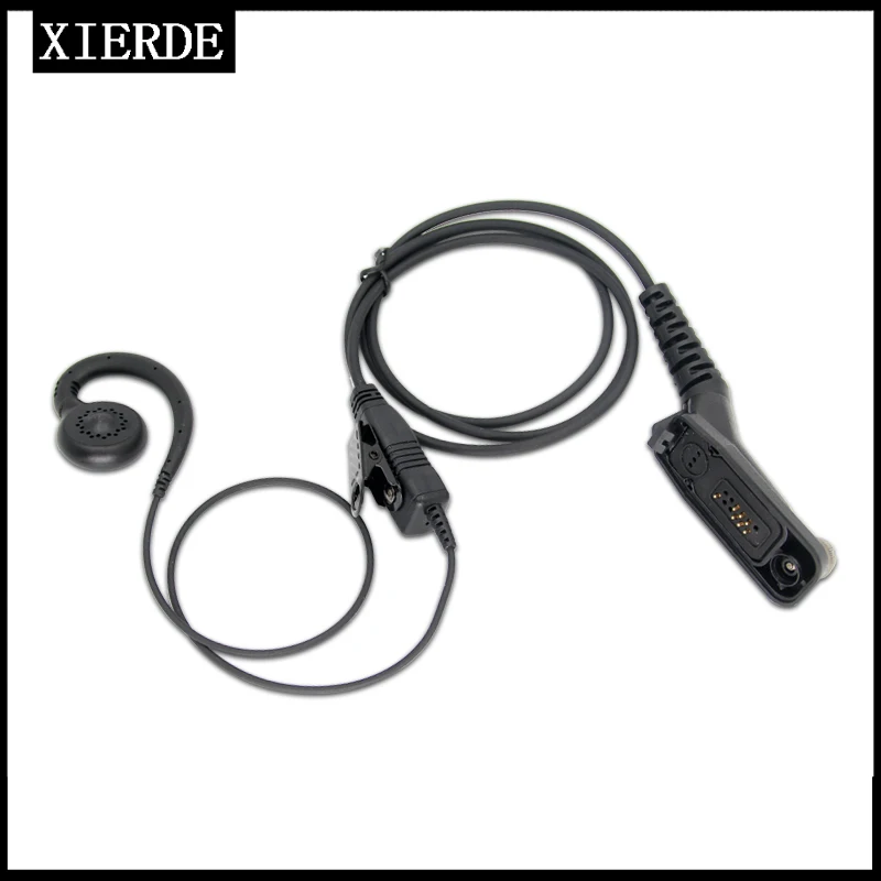 Earpiece With Mic  for Motorola Radio XIR P8268 Black Ear Loop Headset DP4400 P8200 APX4000 APX2000 APX6000 XPR6300 DGP5550