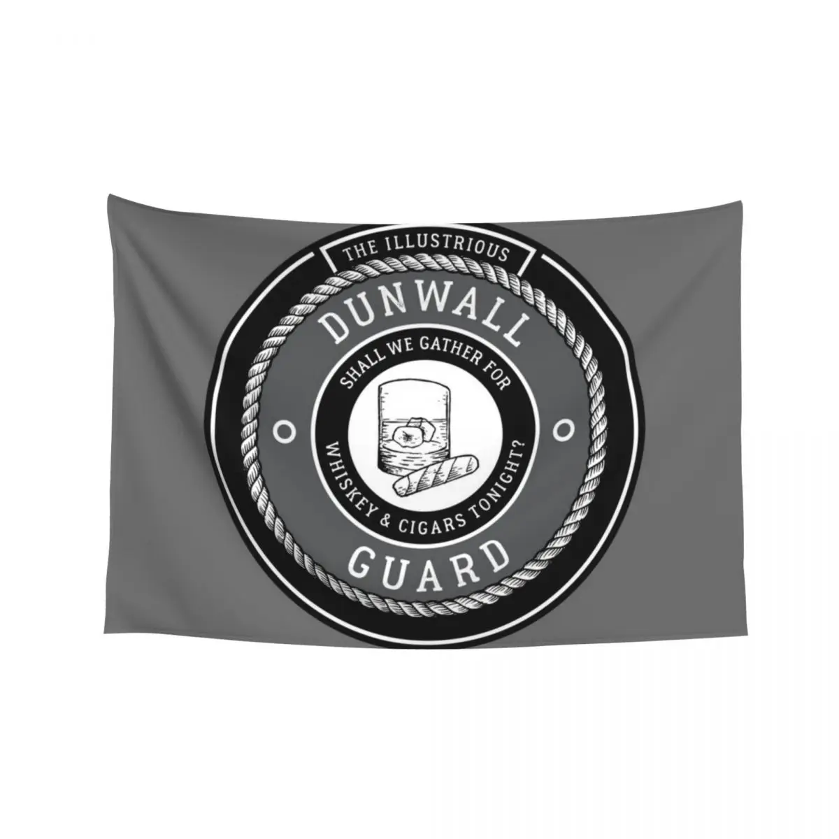 

Whiskey & Cigars (Black & Grey) Tapestry Wall Art Nordic Home Decor For Bedroom Tapestry