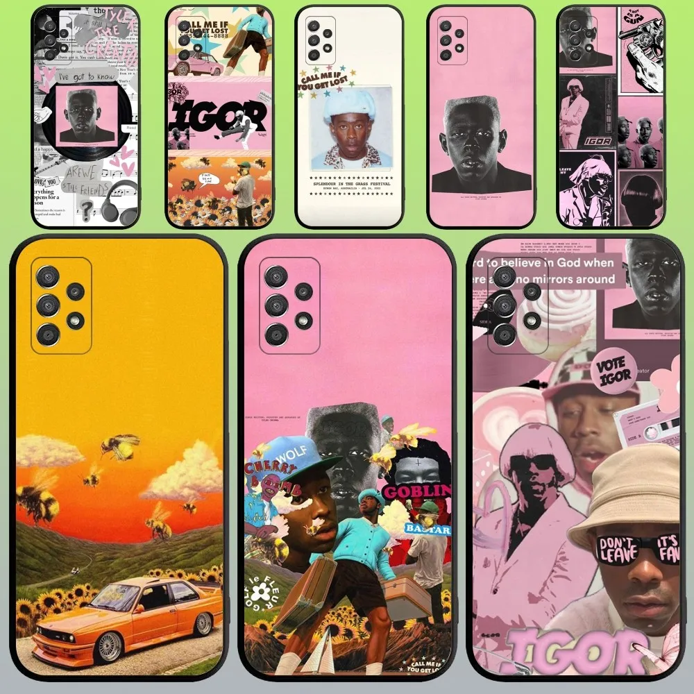 

Tyler The Creator Phone Case For Samsung Galaxy A20,A21s,A22,A31,A32,A52,A53,A72,73,A80,A91 Soft Black Cover