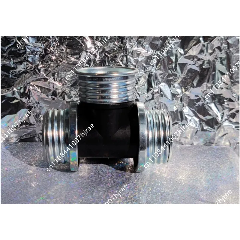 Metal tee connector, gas mask accessories, airway docking connector