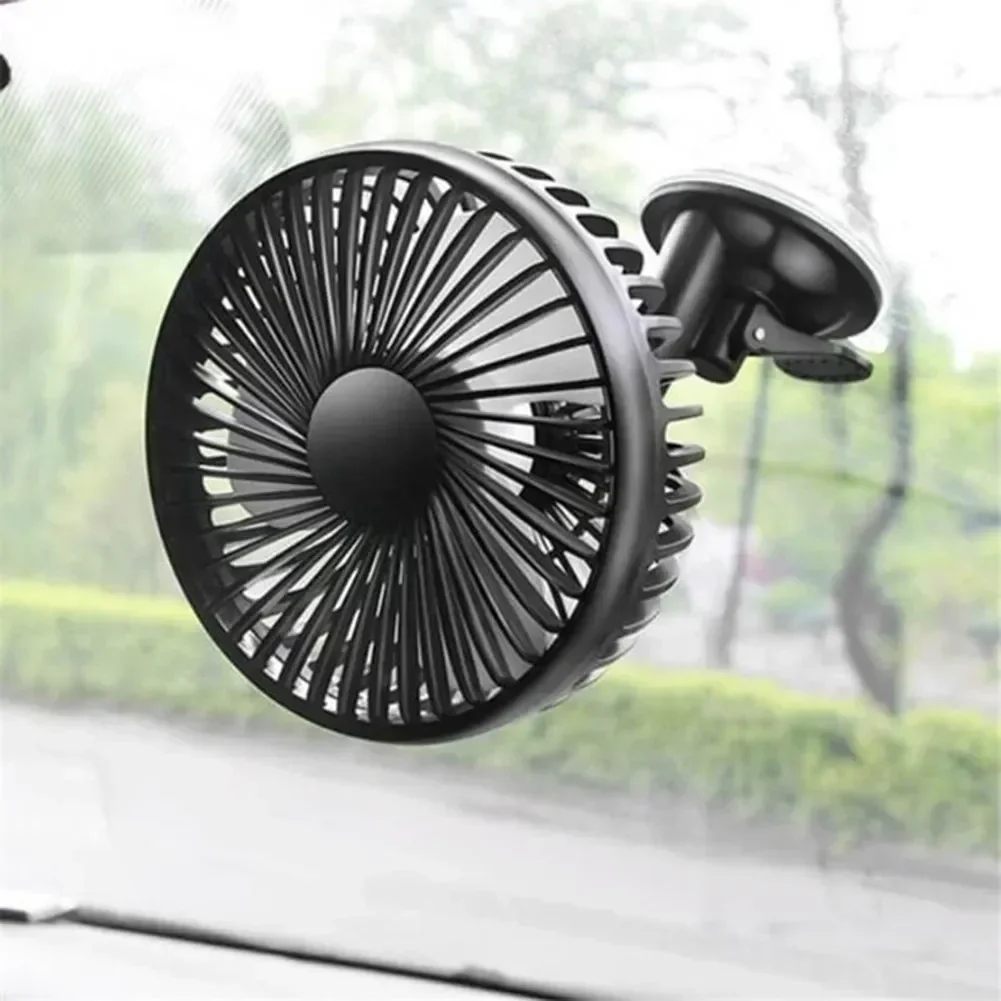 12V/24v Car Seat Suction Cup Car Air Fan Portable Mini Fan Car Auto Cooler Air Fan Car Fan Accessories