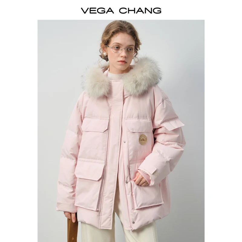 

Vega Chang New Winter Windproof Workwear Velvet Women's down Cotton Jacket