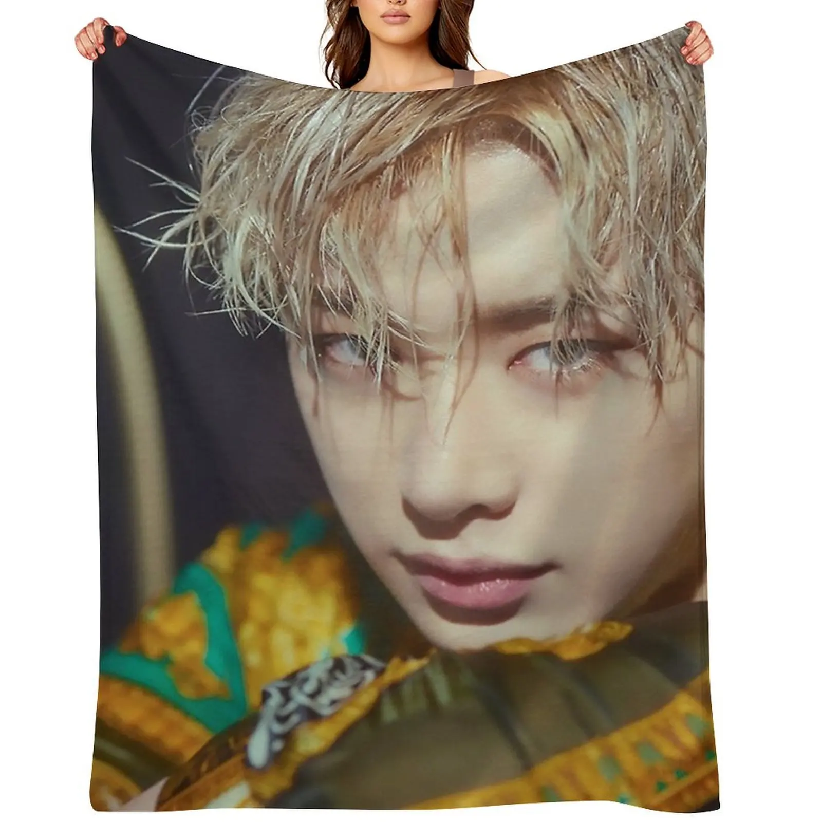 

Wonho Throw Blanket Sofa Quilt Hairys wednesday blankets ands Blankets