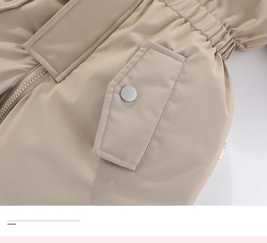 30 Grad Winter Baby Kleidung Overalls Outwear Anzüge Für Kleinkinder Baby Ski Anzug Dicken Baby Overall Wasserdicht Mit Kapuze Für mädchen – Detail 15