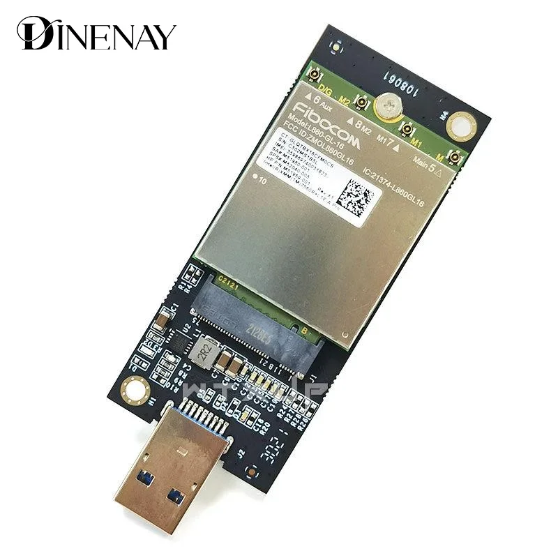 1 Set DW5821E M2-NGFF DW5811e DW5816E EM7455 L860-GL USB3.0 Expansion Card For 3G/ 4G/ 5G LTE Module M2 USB Adapter