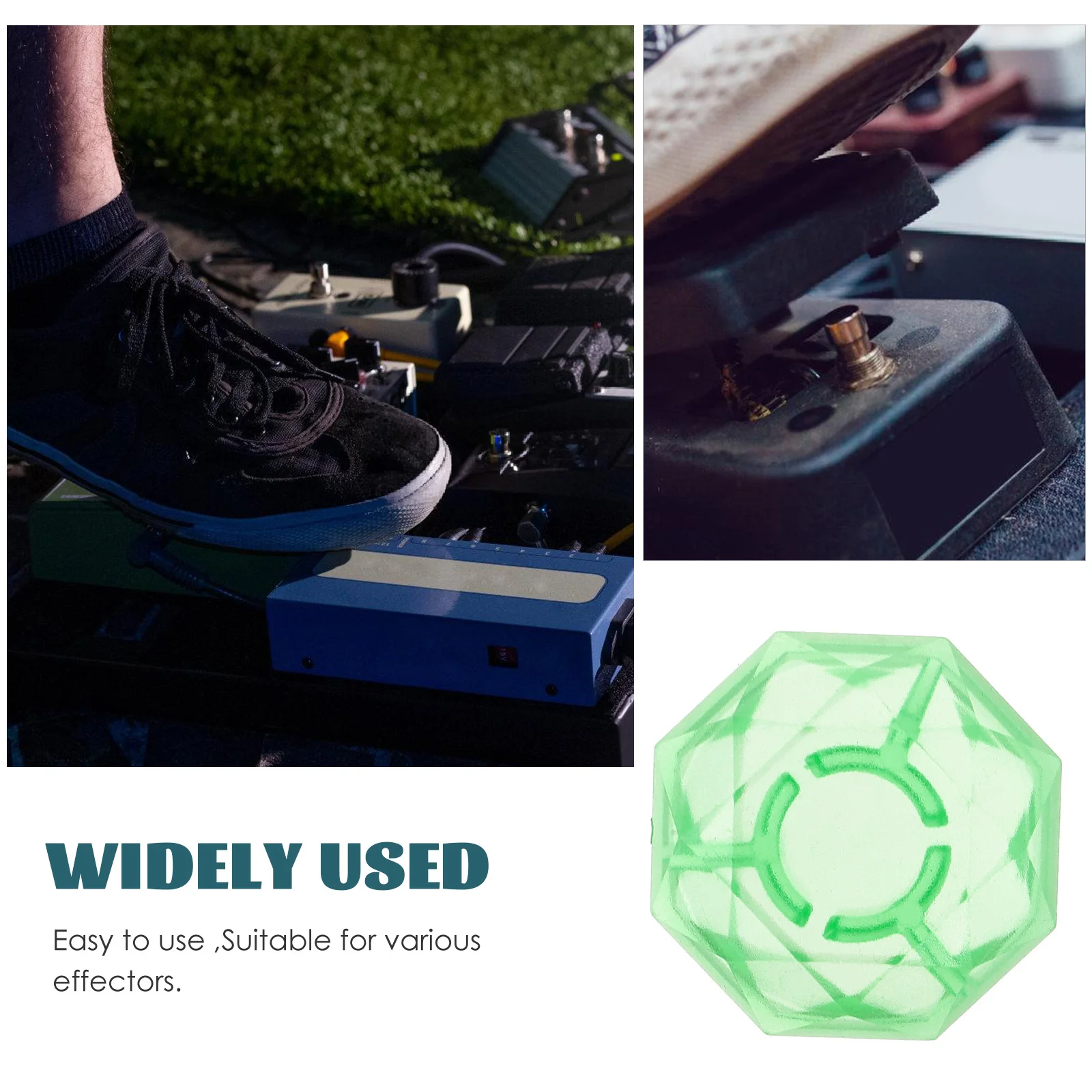 5 قطعة تأثير دواسة غطاء القدم الفلورسنت ل 10 مللي متر اللون دبابيس دائم البلاستيك الغيتار Footswitch توبر حماية قبعات الغيتار