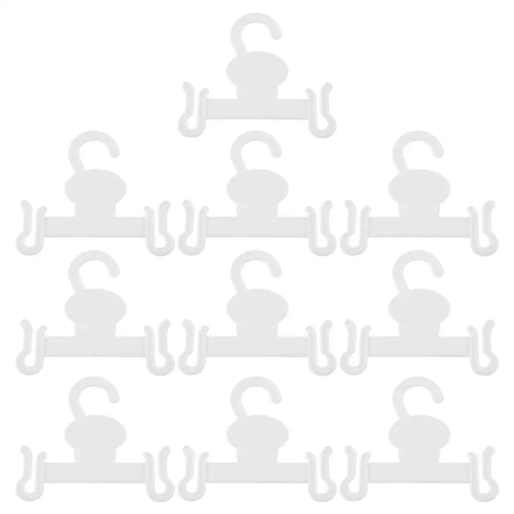 

10PCS Slipper Hook Hanger Stacker Space Saver Plastic Mountable Shoe Display Hooks Home Hotel Supermarket