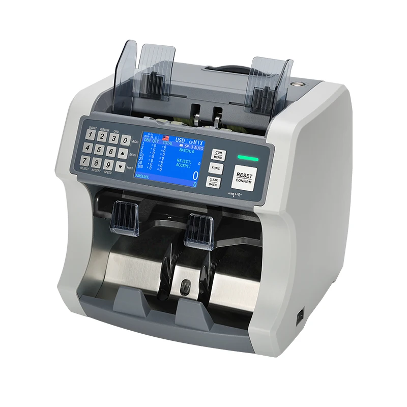 HL-S200 money printing machine bill counter machine money counting machine fake money detector with UV MG IR CIS