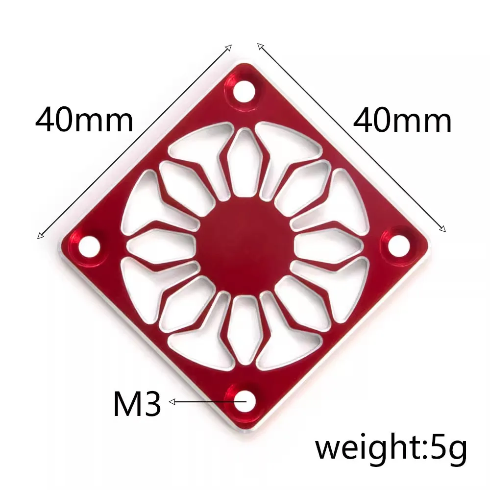 1 stücke Aluminium legierung Kühl ventilator Abdeckung 40x40mm für rc Motor esc elektrische Regel ventilator Schutz abdeckung