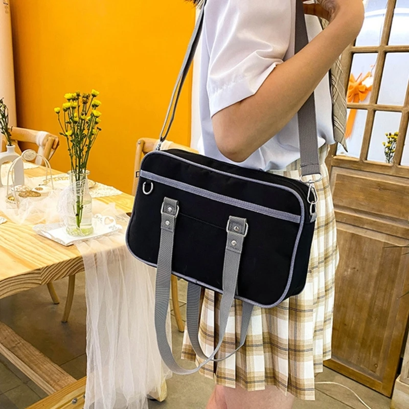 Japanische Schultaschen für Mädchen, High School, College, JK-Uniform-Tasche, Unisex-Schultertasche