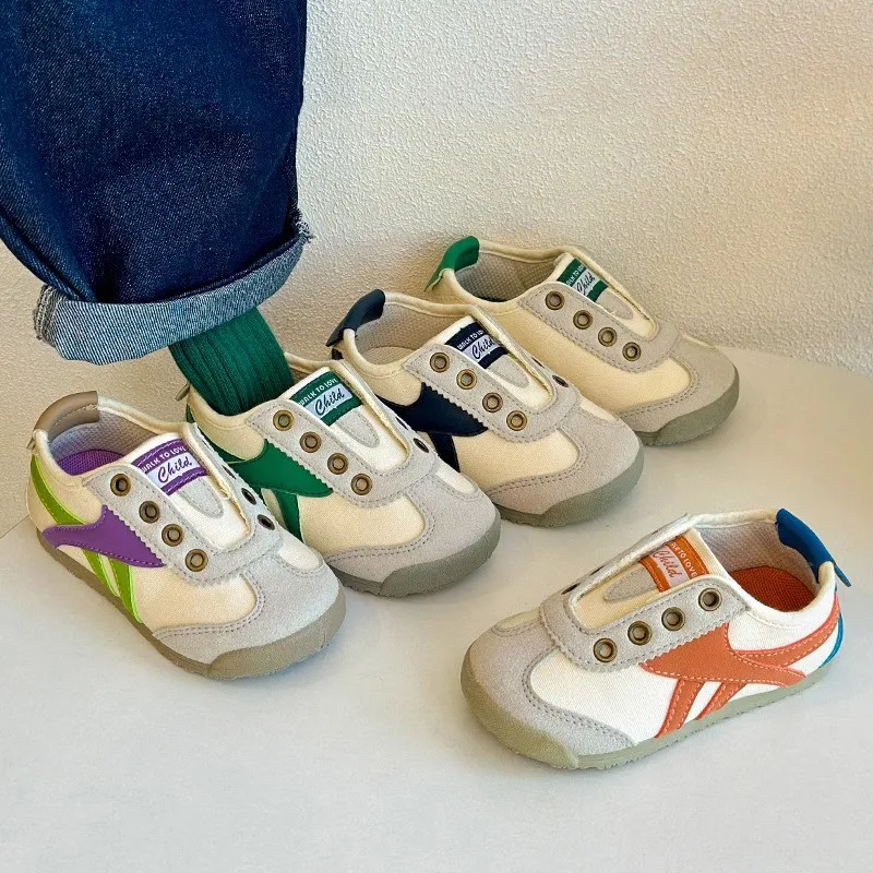 Kids Casual Shoes Boys Sneakers Girls Canvas Shoes Fashion Classic Breathable Soft Spring Autumn 2025 Brand New Children Shoes