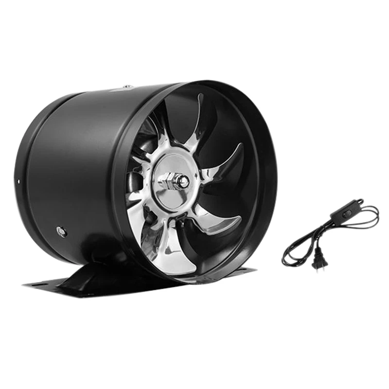 

Metal Exhaust Air Fan-Supply Air,Exhaust Air Pipe Fan 600M³/H Two-Way Pipe Fan for Supply or Exhaust Air Indoor US Plug