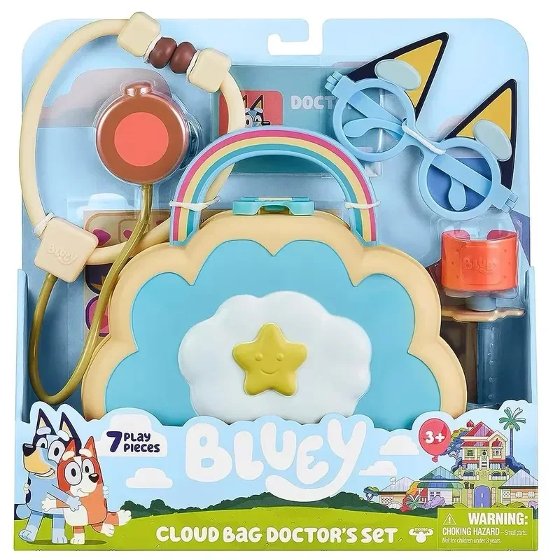 Bluey Doctor Tools Children's Play House Simulation Toys Bluey Cartoon Related Toys Role Play Children's Gifts Birthday Gifts