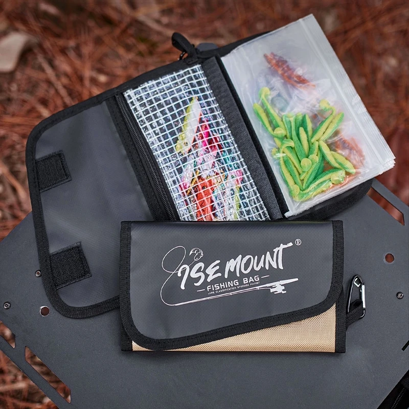 

Soft Lure Storage Pouch Outdoor Portable Detachable Bait Organizer Multi-Functional Waterproof Fishing Gear Accessory Bag