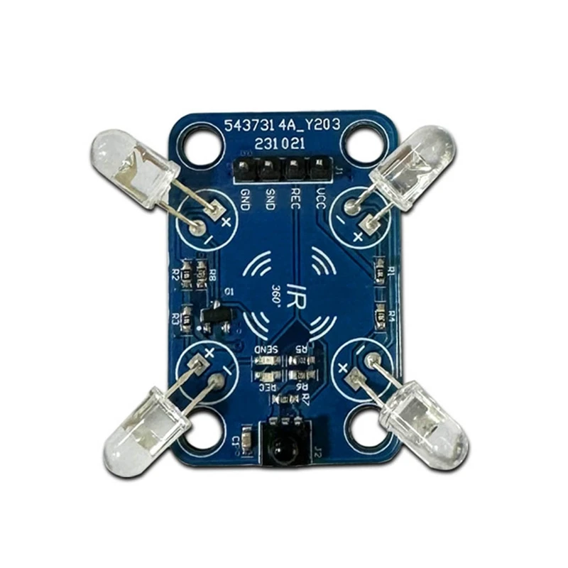 Transmetteur-récepteur infrarouge sans angle de fréquence, technologie infrarouge multifonctionnelle, transmission de signal infrarouge à 360 °