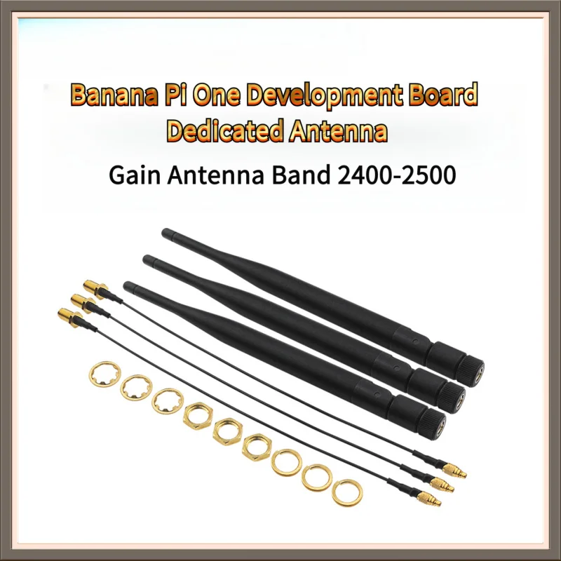 Banana Pi One Core Board with 5dB High-Gain External Antenna (3-pack), Glue Stick Antenna, Built-in Pin Headers, IoT Development