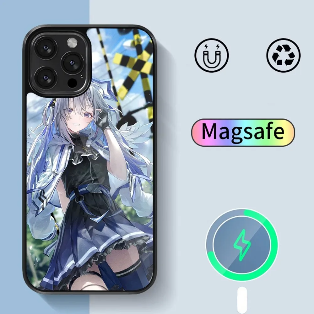 Hololive Amane Kanata Phone Case For iPhone 14 13 12 11 15 Pro Max Plus Magsafe Magnetic Cover