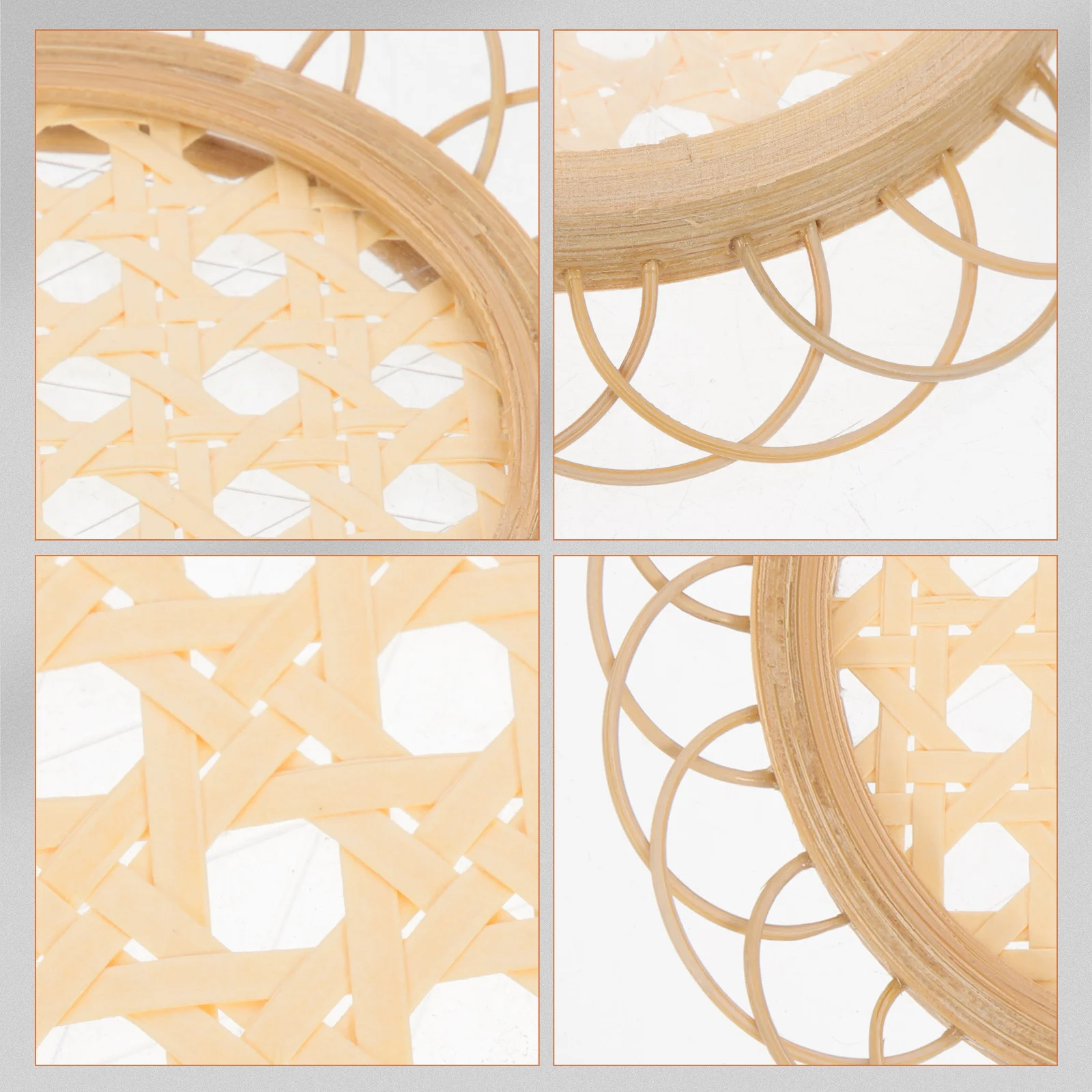 

2 шт., бамбуковые подставки, круглый тканый дизайн, теплоизоляционный коврик для чашки для дома, кофейни, нескользящий коврик для стола, подставка для напитков