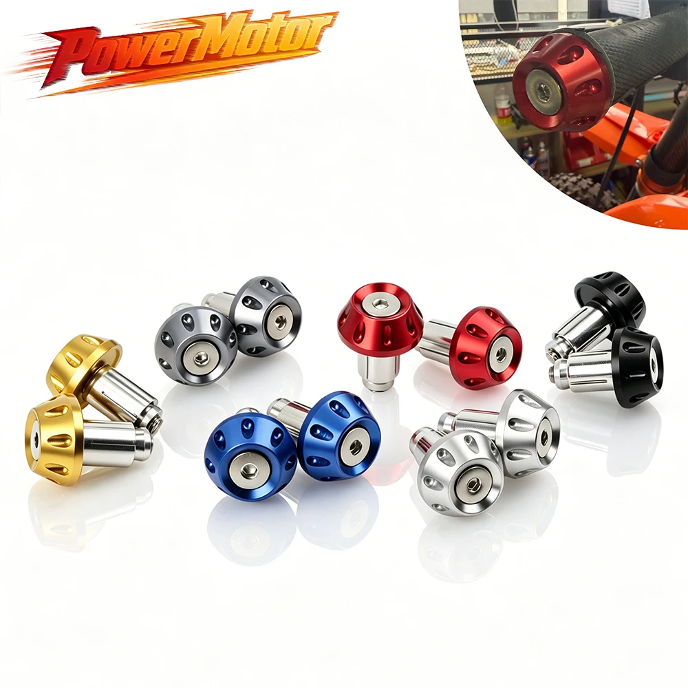 Universelle Motorrad-Lenkerendkappen 18MM Aluminium Anti-Vibrations-Lenkerenden für Dirt Bike Motocross Modifikationszubehör