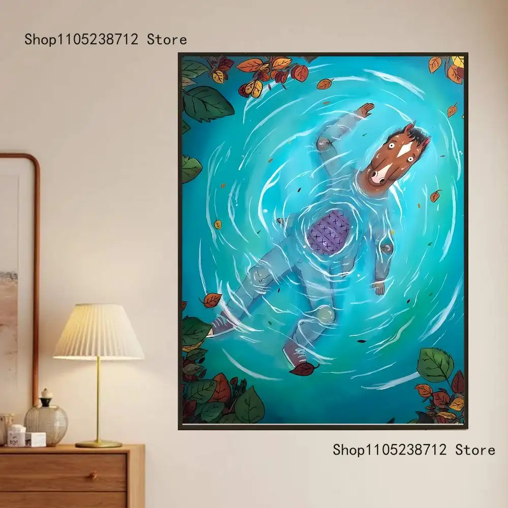 Cartoon B-BOJACKs H-HORSEMAN Poster Prints Wall Art Picture Painting Gift Living Room Restaurant Bar Large Dec Sticker