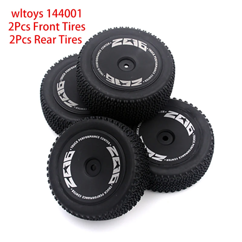 RC Car Wheels Orginal Tires for WLtoys 124016 124017 124019 124018 144001 144010 Remote Control Car Upgrade Parts Rubber Tyre